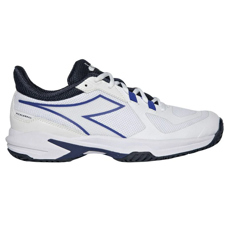 Men's Diadora Trofeo 2 All Ground, White/Surf the Web/Blue Corsair, 13 D Medium