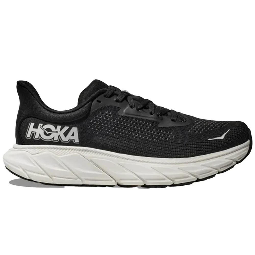 Men's Hoka Arahi 7, Black/White, 11 2E Wide