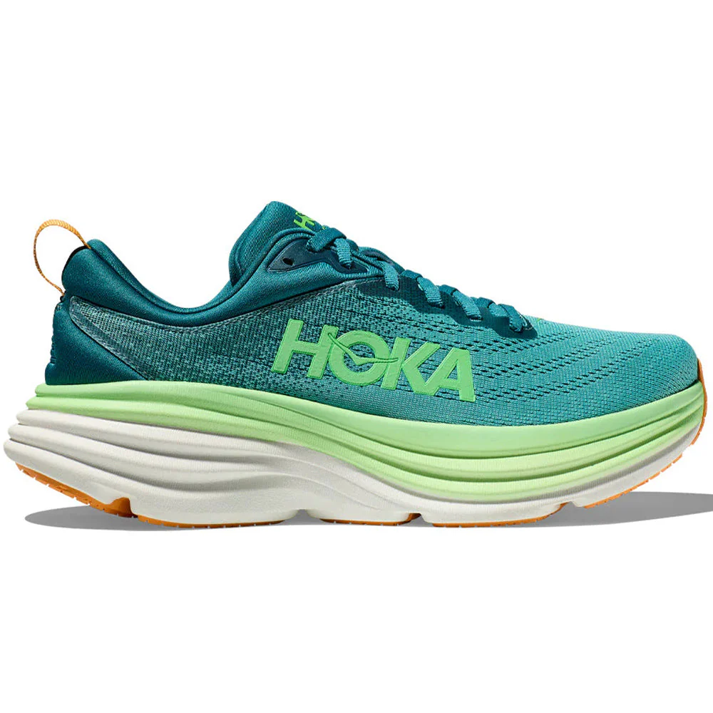 Men's Hoka Bondi 8, Deep Lagoon/Ocean Mist, 9 D Medium
