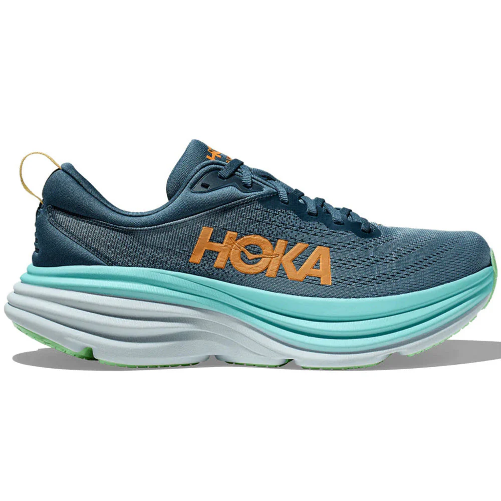 Men's Hoka Bondi 8, Real Teal/Shadow, 12.5 D Medium