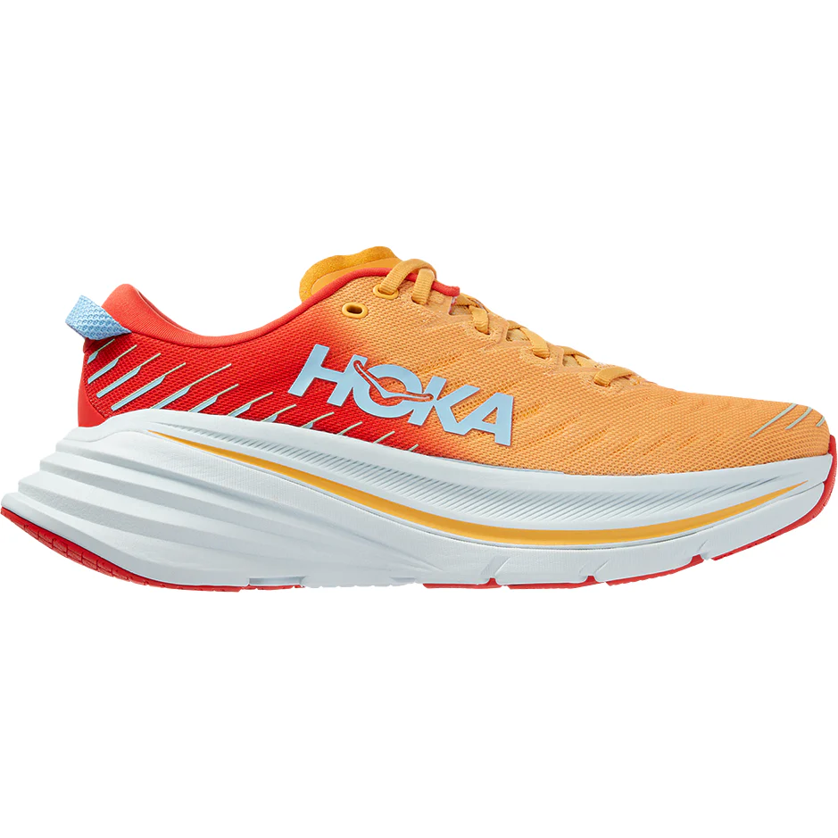 Men's Hoka Bondi X, Fiesta/Amber Yellow, 10.5 D Medium