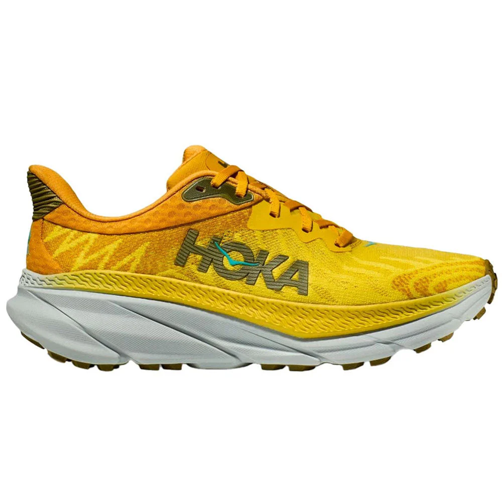 Men's Hoka Challenger ATR 7, Passion Fruit/Golden Yellow, 11.5 D Medium