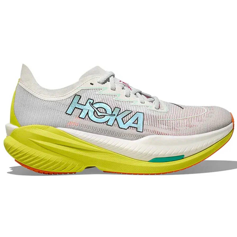 Men's Hoka Mach X 2, Frost/Citrus, 12.5 D Medium