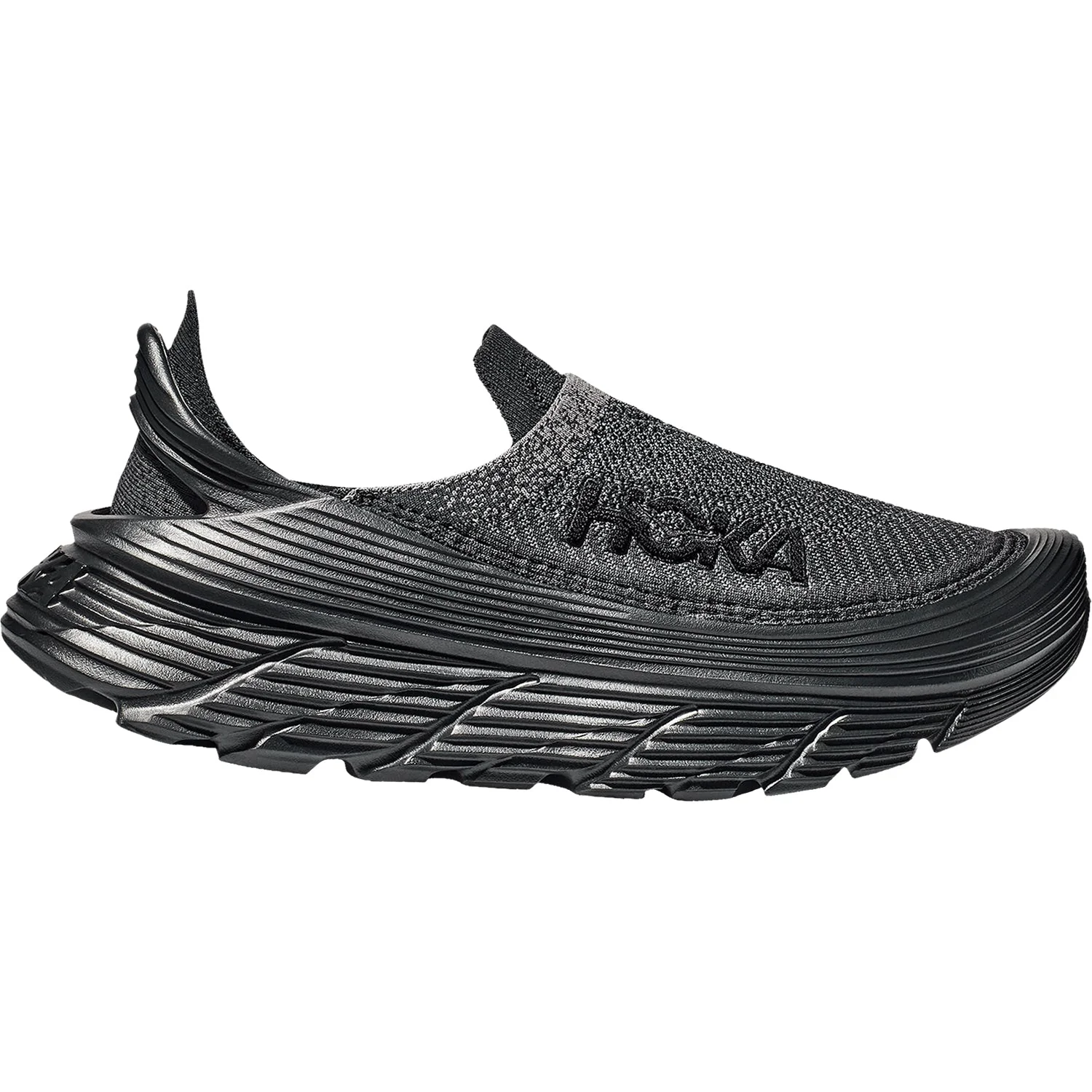 Men's Hoka Restore TC, Black/Black, 10 D Medium