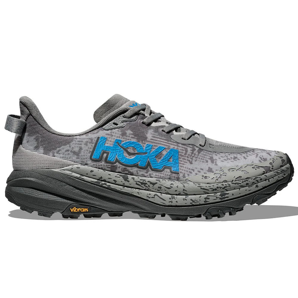 Men's Hoka Speedgoat 6, Galactic Grey/Hoka Blue, 8 D Medium