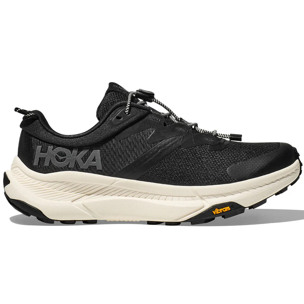 Men's Hoka Transport, Black/Alabaster, 12 D Medium