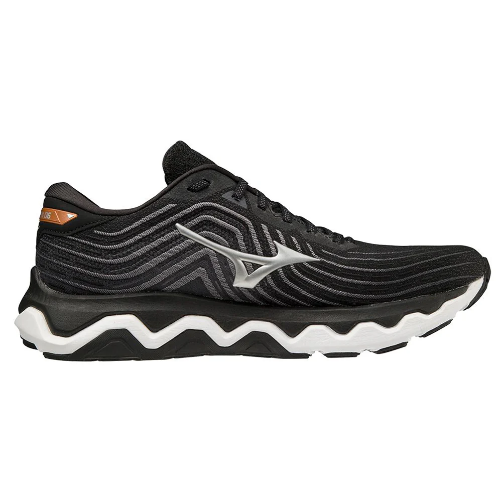 Men's Mizuno Wave Horizon 6, Black/Silver, 13 D Medium