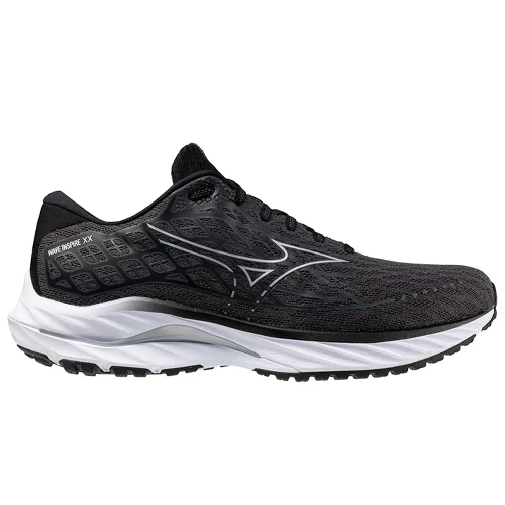 Men's Mizuno Wave Inspire 20, Ebony/White Sand, 10 D Medium