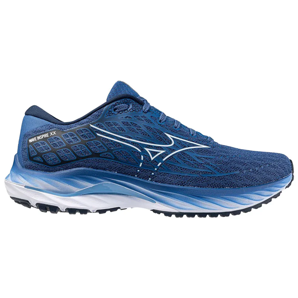 Men's Mizuno Wave Inspire 20, Federal Blue-White, 10 D Medium