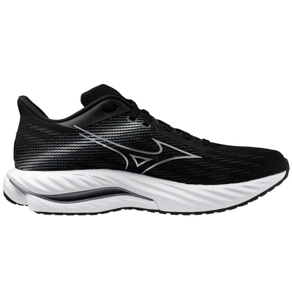 Men's Mizuno Wave Inspire 21, Black/Silver, 11.5 2E Wide