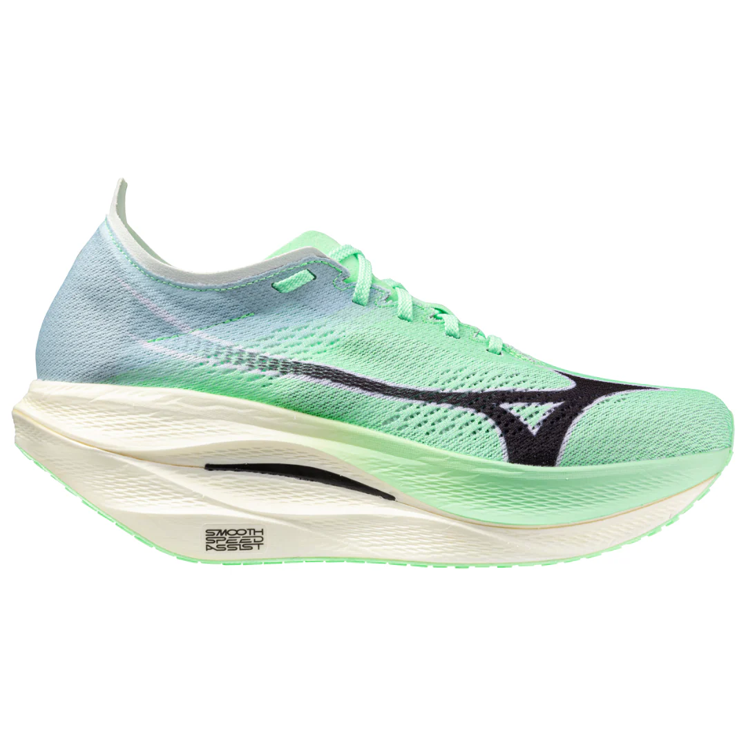 Men's Mizuno Wave Rebellion Pro 3, Neo Mint/Black, 11 D Medium