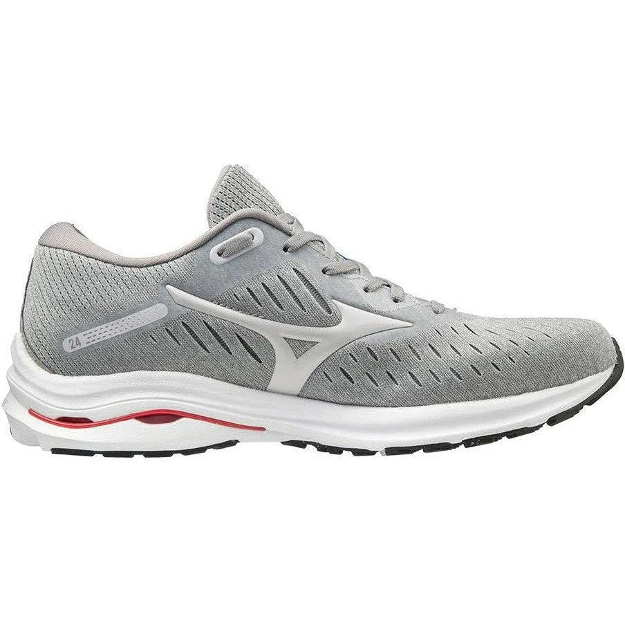 Men's Mizuno Wave Rider 24, Lunar Rock/Nimbus Cloud, 8.5 D Medium