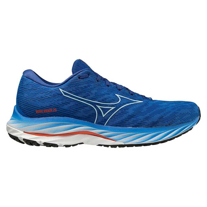 Men's Mizuno Wave Rider 26, Super Sonic/Ice Water, 9 D Medium
