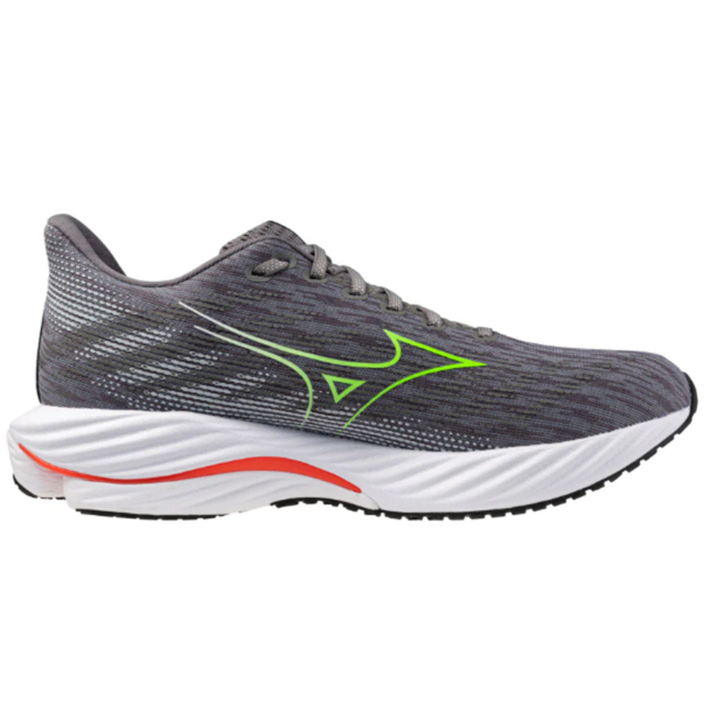 Men's Mizuno Wave Rider 28, Tradewinds/Green Gecko, 10.5 D Medium