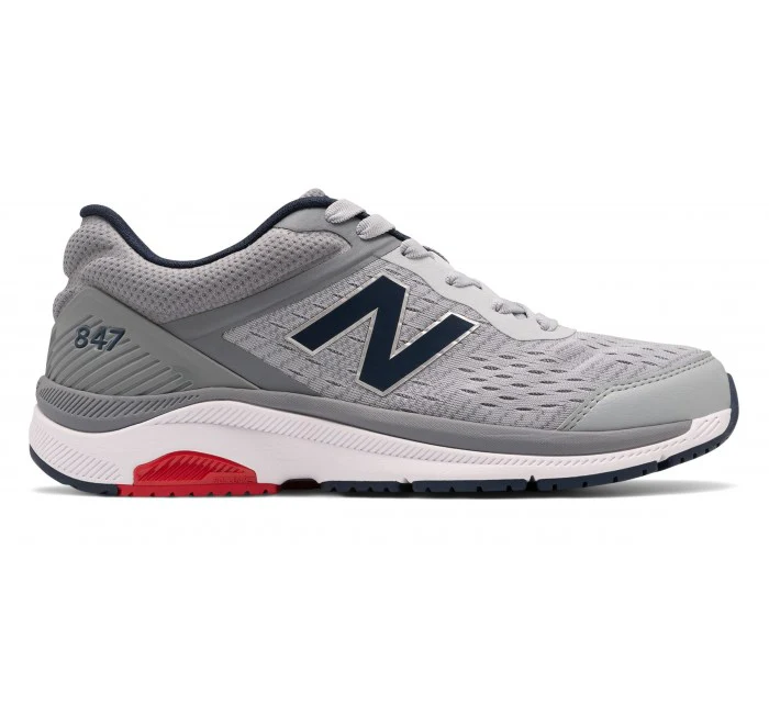 Men's New Balance 847v4, Silver Mink/Gunmetal, 7.5 D Medium
