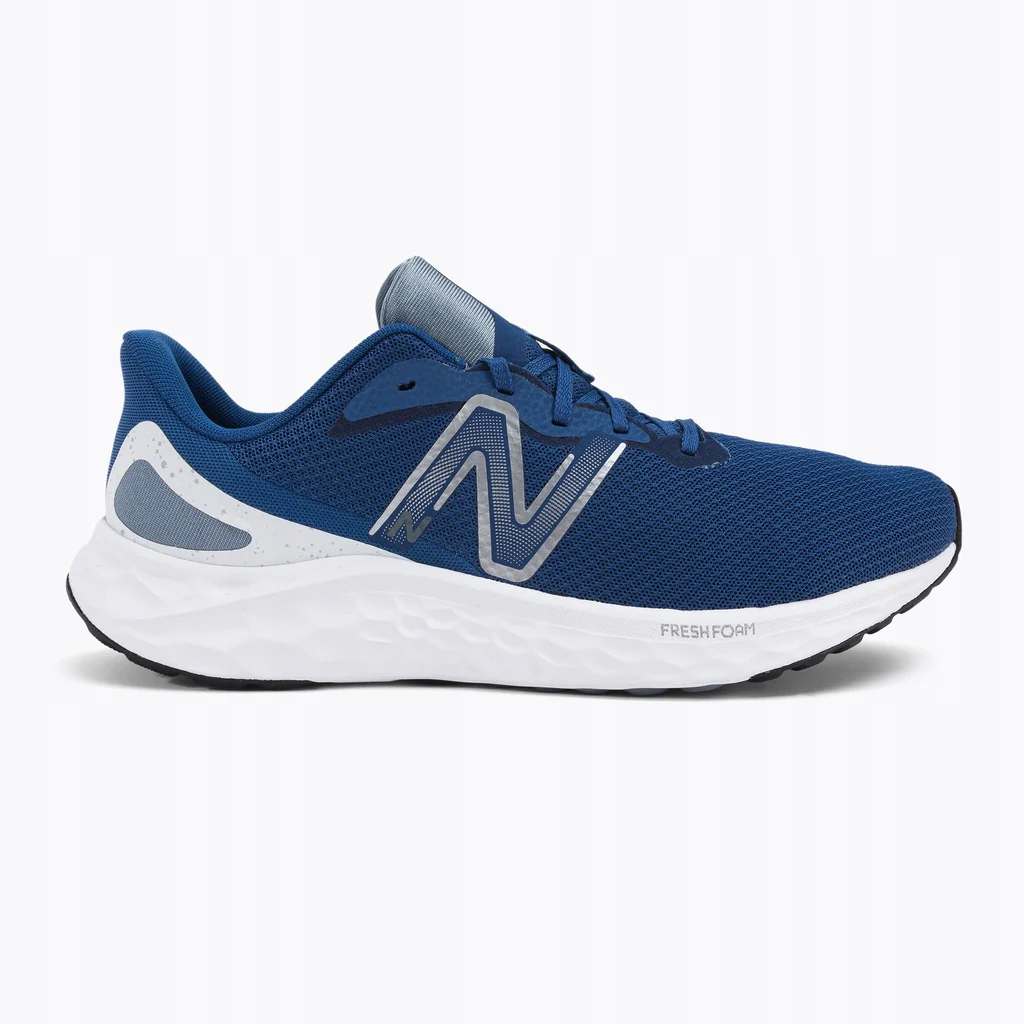 Men's New Balance Fresh Foam Arishi v4, Blue Groove/White/Silver Metallic, 11 D Medium