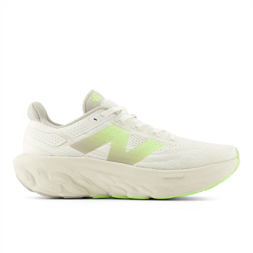 Men's New Balance Fresh Foam X 1080v13, Moonrock/Bleached Lime Glo/Sea Salt, 12.5 2E Wide