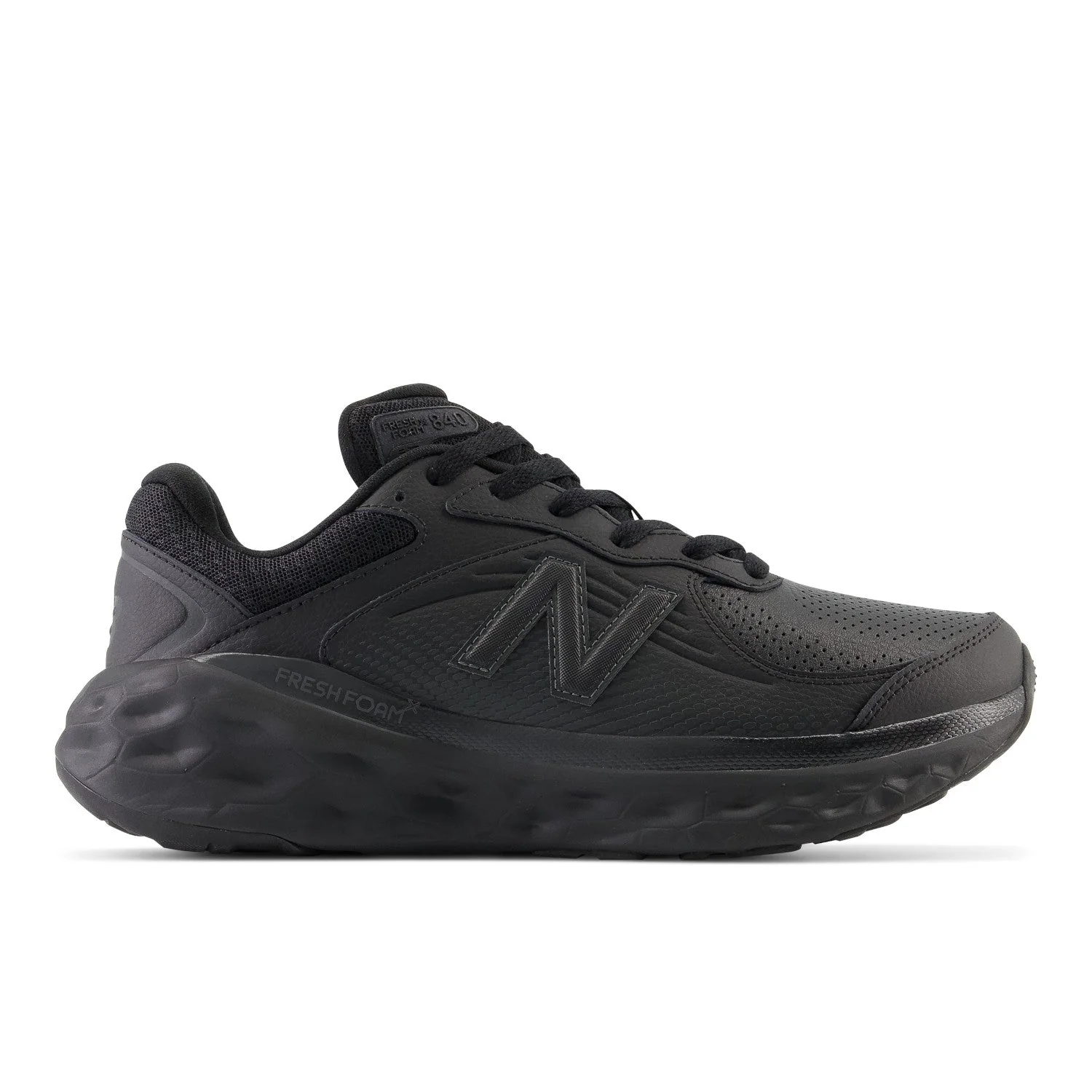 Men's New Balance Fresh Foam X 840v1, Black/Black/Blacktop, 12 D Medium