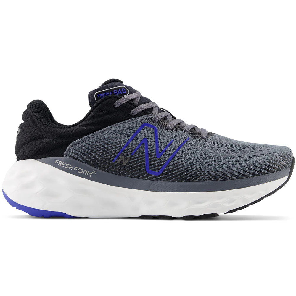 Men's New Balance Fresh Foam X 840v1, Castlerock/Marine Blue/Black/Silver Metalic, 12.5 4E Extra Wide