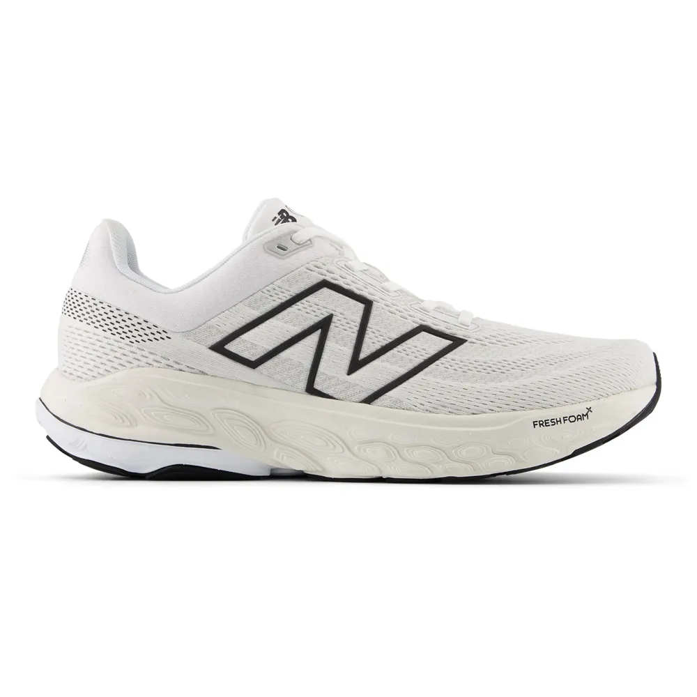 Men's New Balance Fresh Foam X 860v14, White/Black/Sea Salt, 8.5 2E Wide