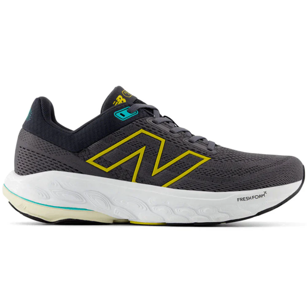 Men's New Balance Fresh Foam X 860v14, Magnet/Ginger Lemon/Cyber Jade, 13 B Medium