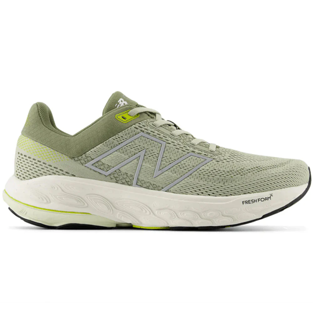 Men's New Balance Fresh Foam X 860v14, Olivine/Silver Metallic/Dark Olivine, 8 4E Extra Wide