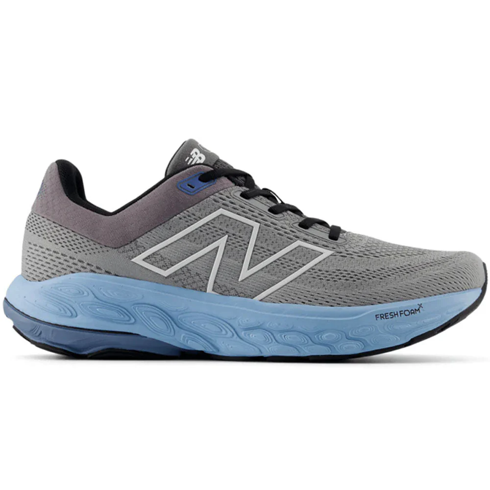 Men's New Balance Fresh Foam X 860v14, Slate Grey/Chrome Blue/Sea Salt, 12.5 4E Extra Wide