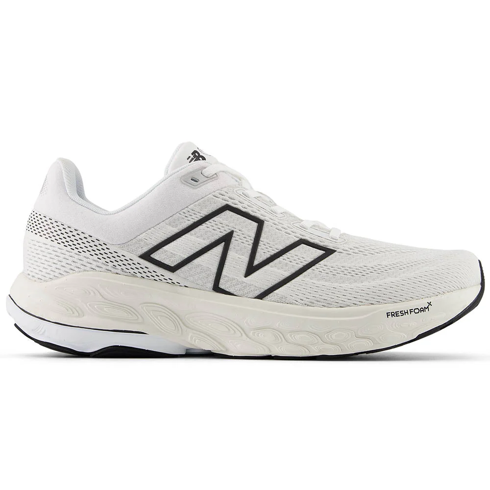 Men's New Balance Fresh Foam X 860v14, White/Black/Sea Salt, 11.5 D Medium