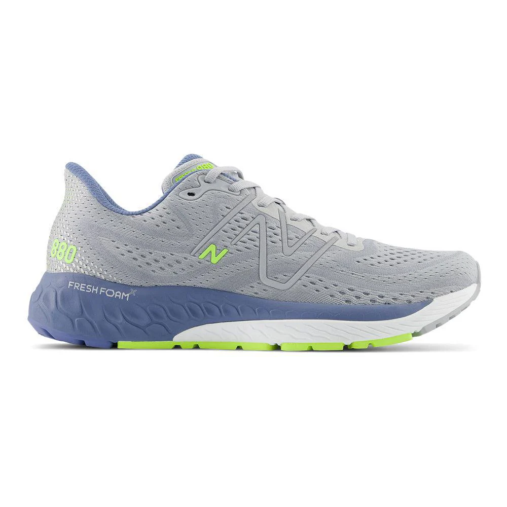 Men's New Balance Fresh Foam X 880v13, Aluminum Grey/Mercury Blue, 10 D Medium