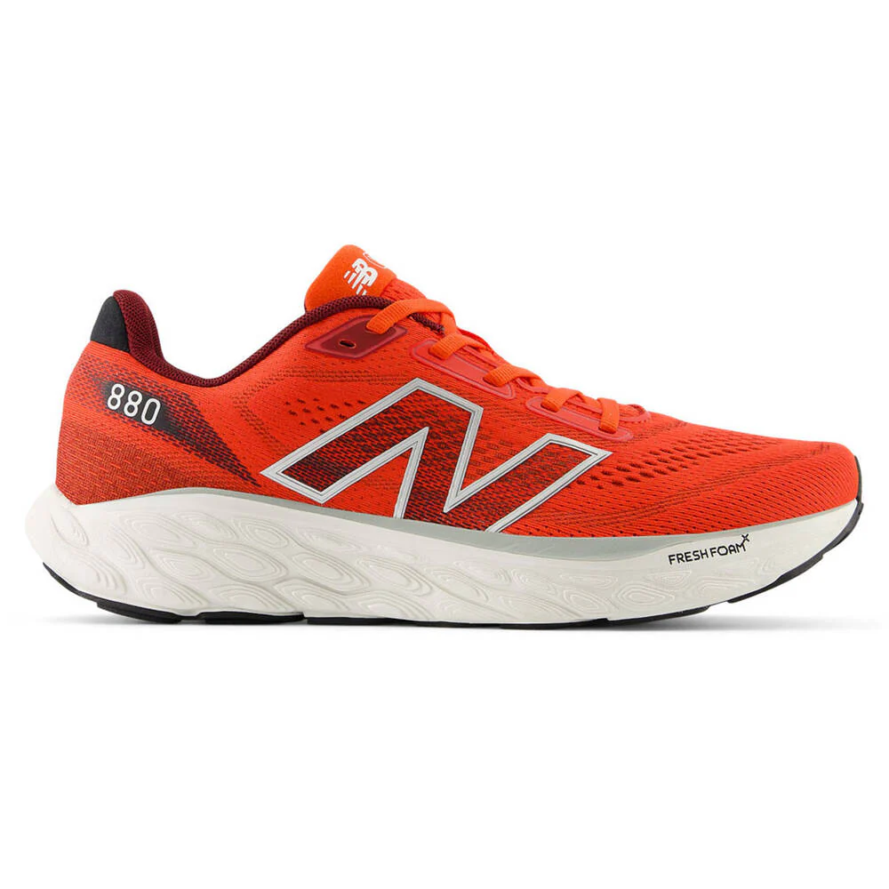 Men's New Balance Fresh Foam X 880v14, Neo Flame/Mercury Red/Sea Salt, 12 D Medium