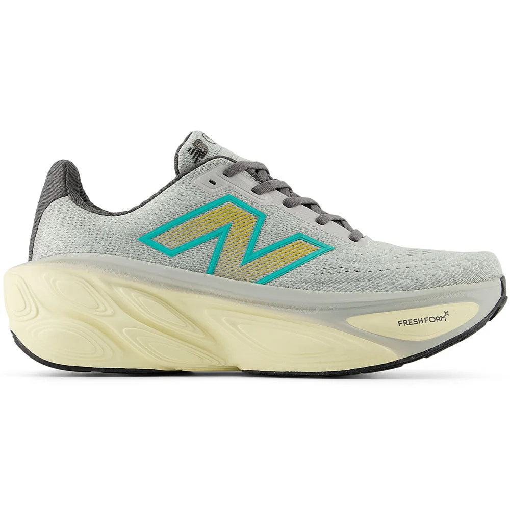 Men's New Balance Fresh Foam X More v5, Brighton Grey/Calcium/Cyber Jade, 14 D Medium