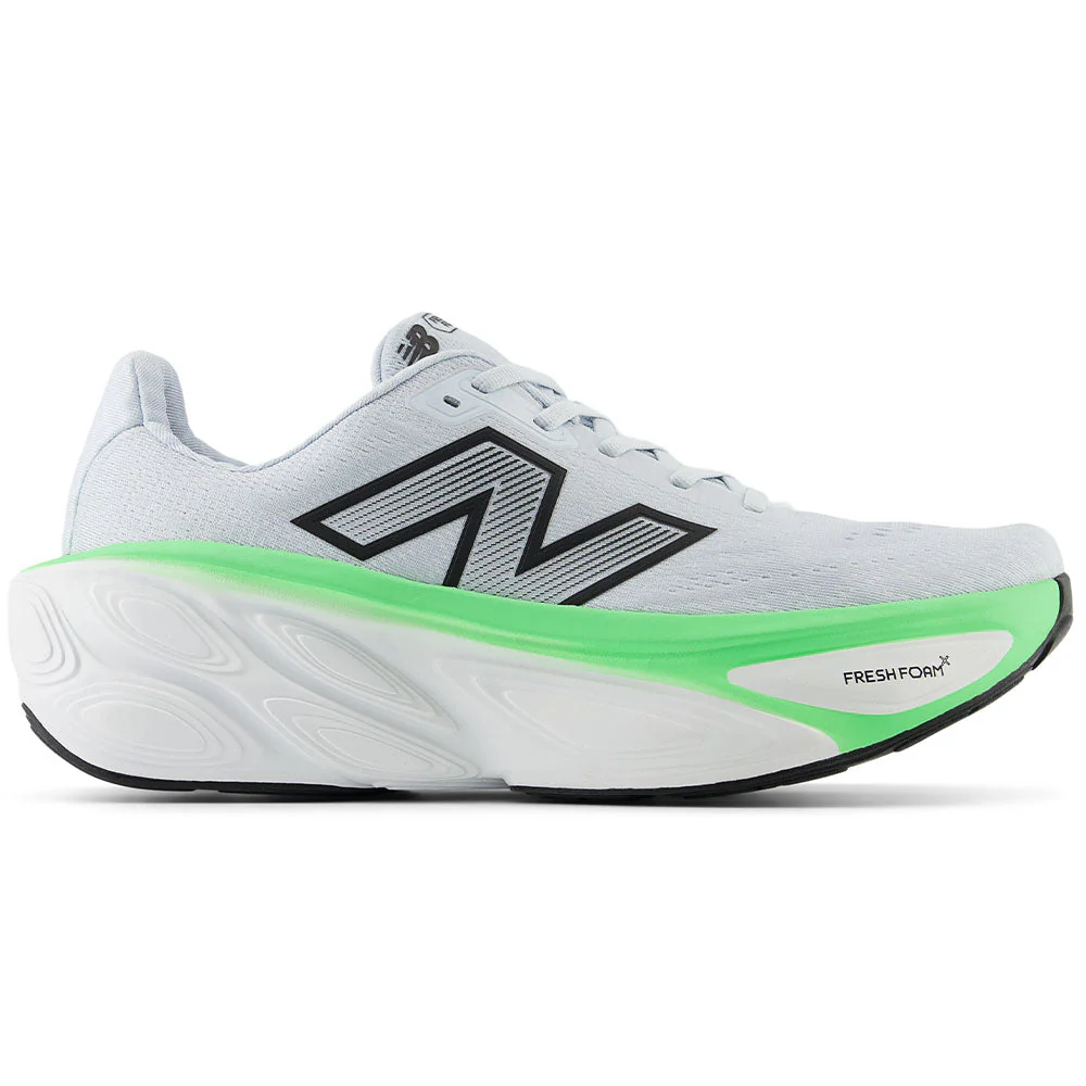 Men's New Balance Fresh Foam X More v5, Ice Blue/Electric Jade/Black, 11 D Medium