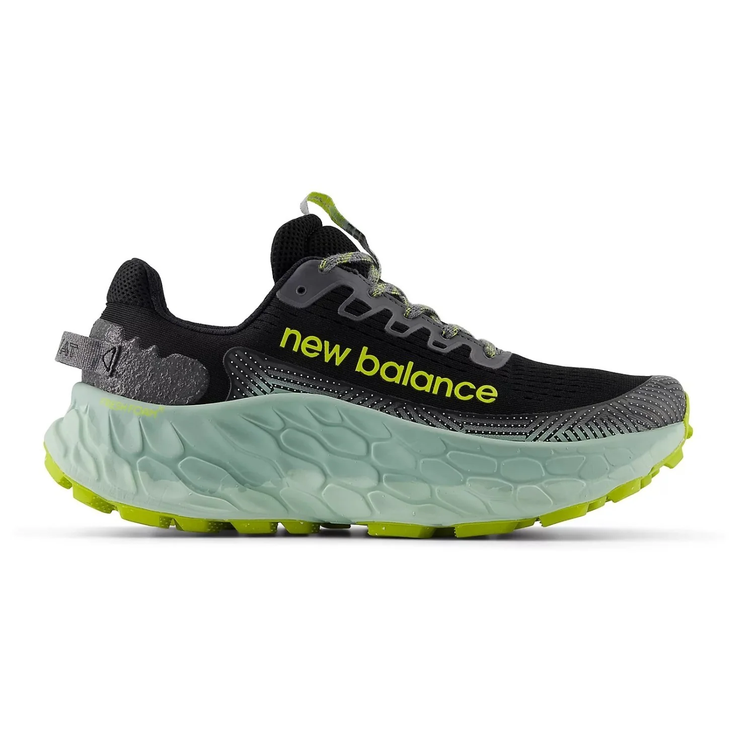 Men's New Balance Fresh Foam X Trail More v3, Black/Salt Marsh/Tea Tree, 11 D Medium