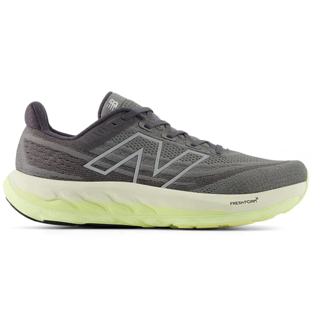 Men's New Balance Fresh Foam Vongo v6, Harbor Grey/Limelight/Silver Metallic, 12 D Medium