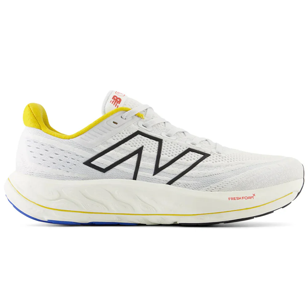 Men's New Balance Fresh Foam Vongo v6, White/Ginger Lemon, 12.5 D Medium