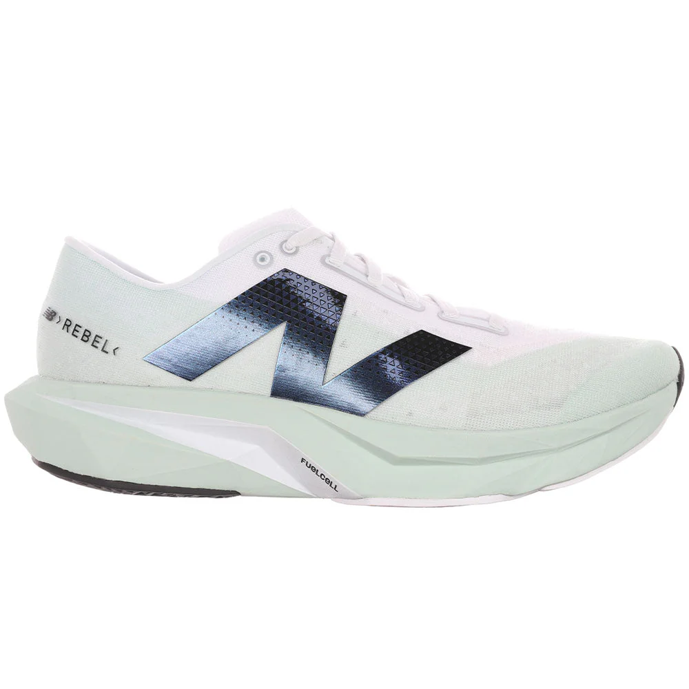 Men's New Balance FuelCell Rebel v4, Clay Ash/White/Black, 13 D Extra Wide
