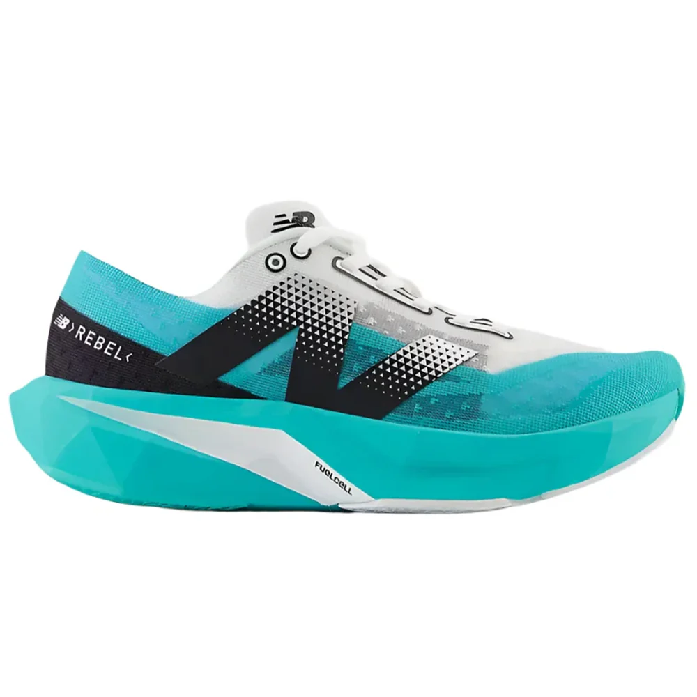 Men's New Balance FuelCell Rebel v4, Cyber Jade/White/Black, 12 D Medium