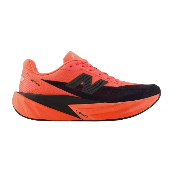 Men's New Balance FuelCell Rebel v5, Urgent Red/Black/Silver, 11.5 D Medium