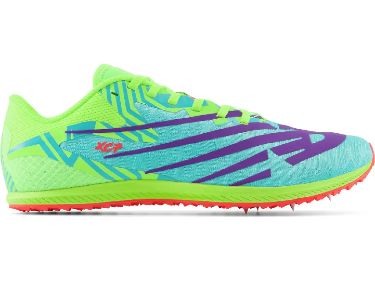 Men's New Balance XC Seven v4, Pixel Green/Cyber Jade, 12.5 D Medium