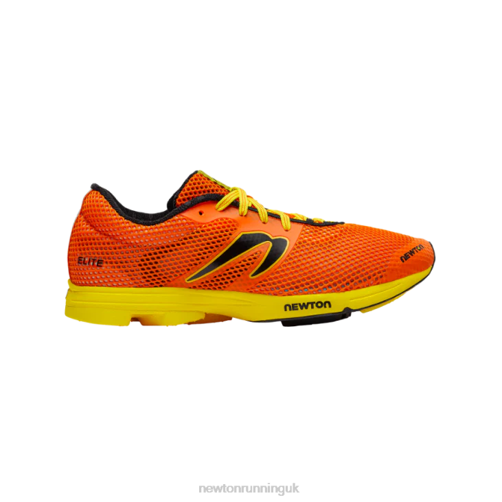 Men's Newton Running Distance Elite, Orange/Black, 13 D Medium
