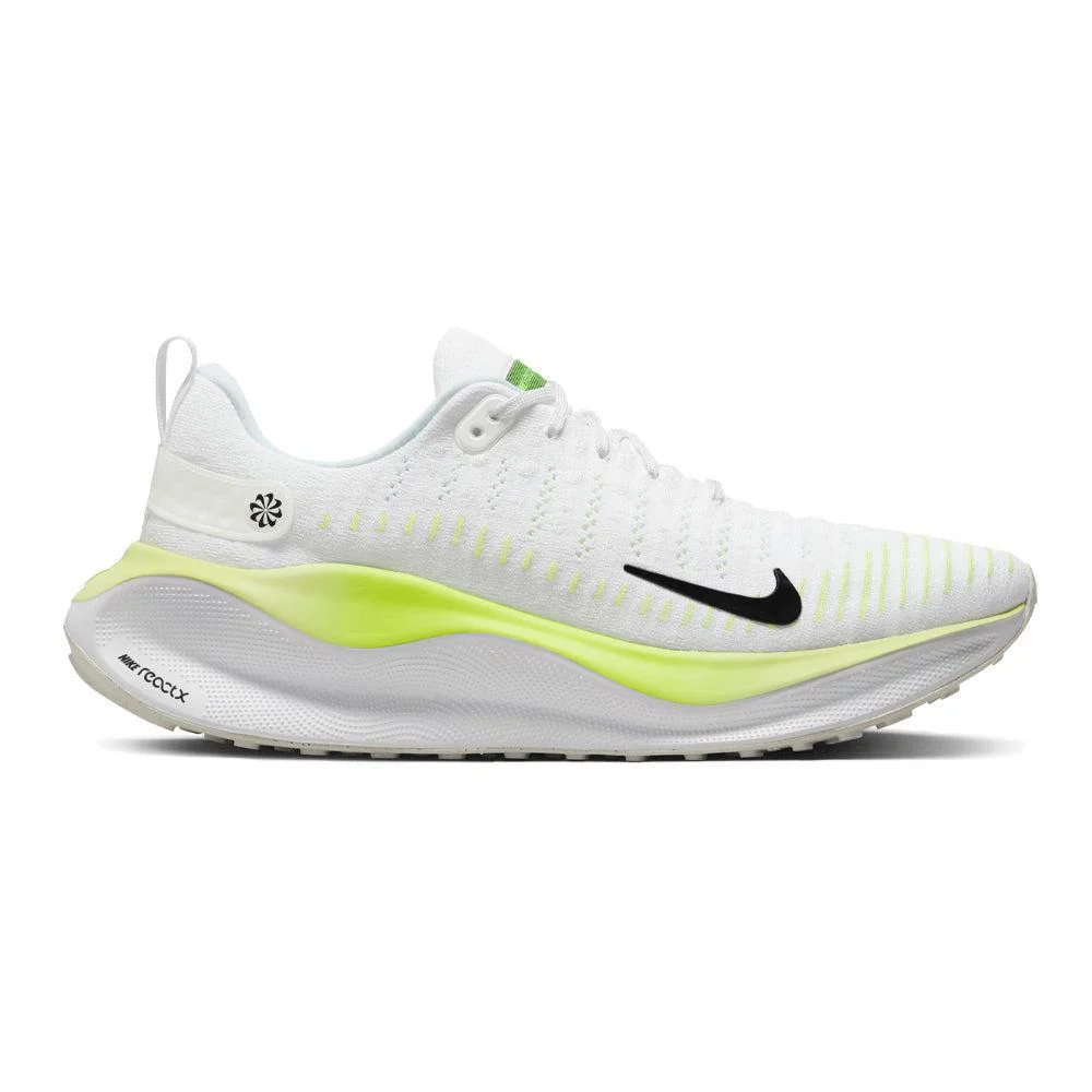 Men's Nike InfinityRN 4, White/Black-Lt Lemon Twist-Volt, 9.5 D Medium