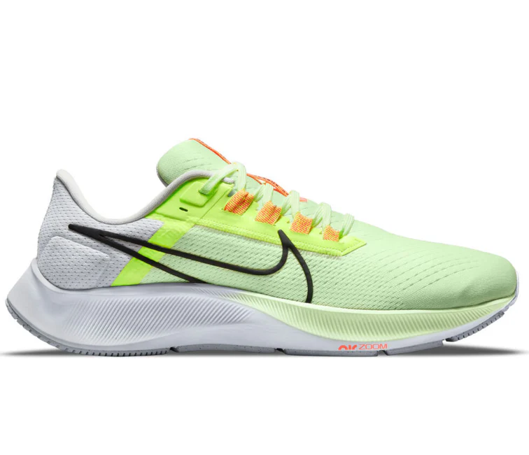 Men's Nike Pegasus 38, Barely Volt/Volt, 12.5 D Medium