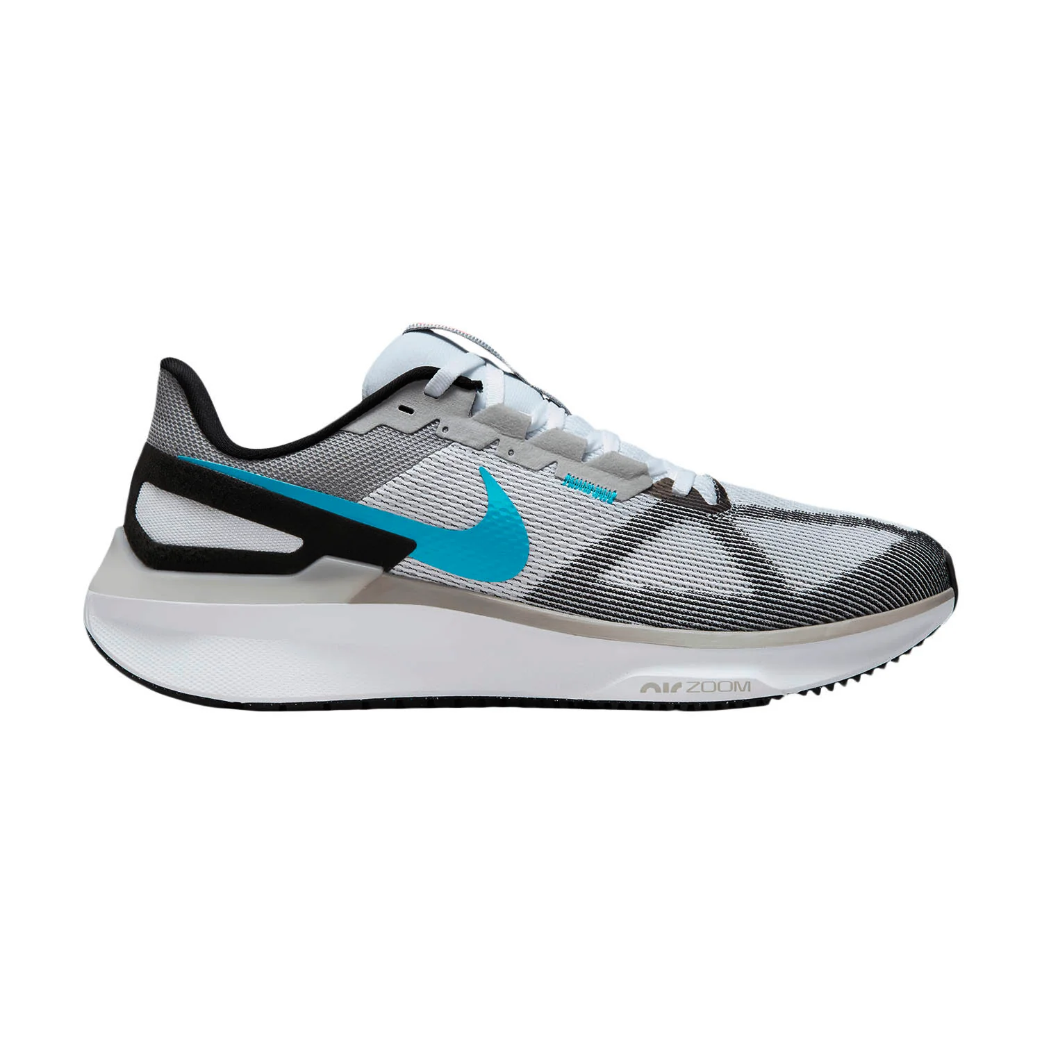 Men's Nike Structure 25, White/Gamma Blue-Black, 9.5 D Medium