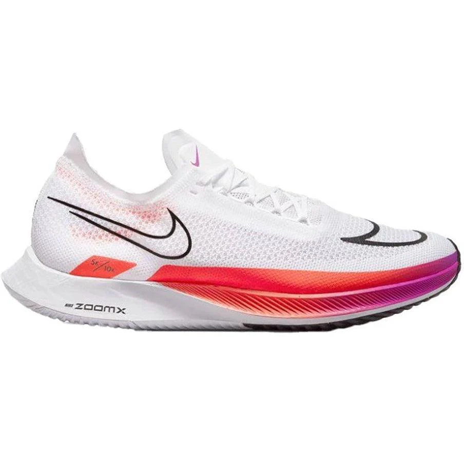 Men's Nike ZoomX Streakfly, White/Black-Flash Crimson-Hyper Violet, 11.5 D Medium