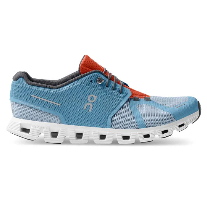 Men's On Cloud 5 Push, Niagara/Chambray, 8.5 D Medium