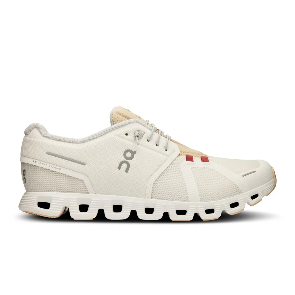 Men's On Cloud 5 Push, Ivory/Savannah, 10.5 D Medium