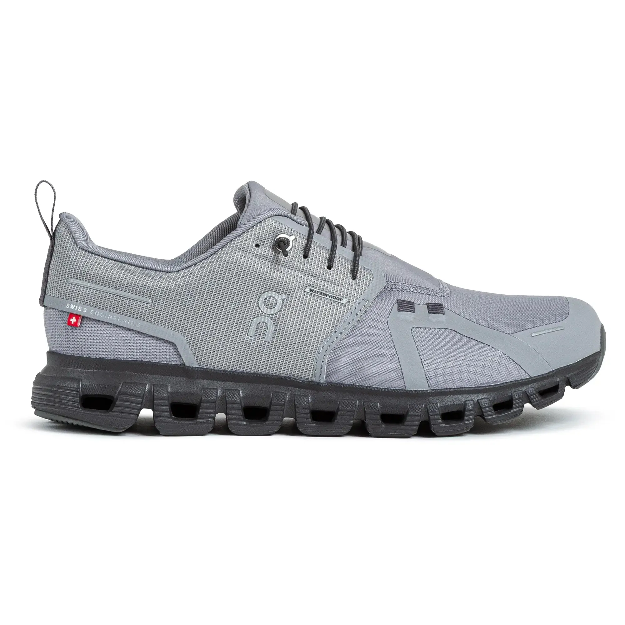 Men's On Cloud 6 Waterproof, Alloy/Wolf, 8 D Medium