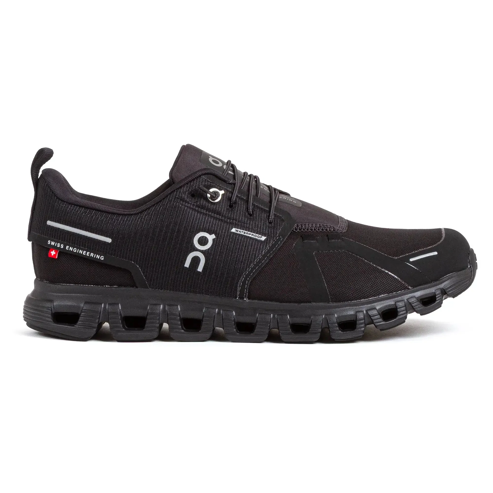 Men's On Cloud 6 Waterproof, Black/Black, 10.5 D Medium
