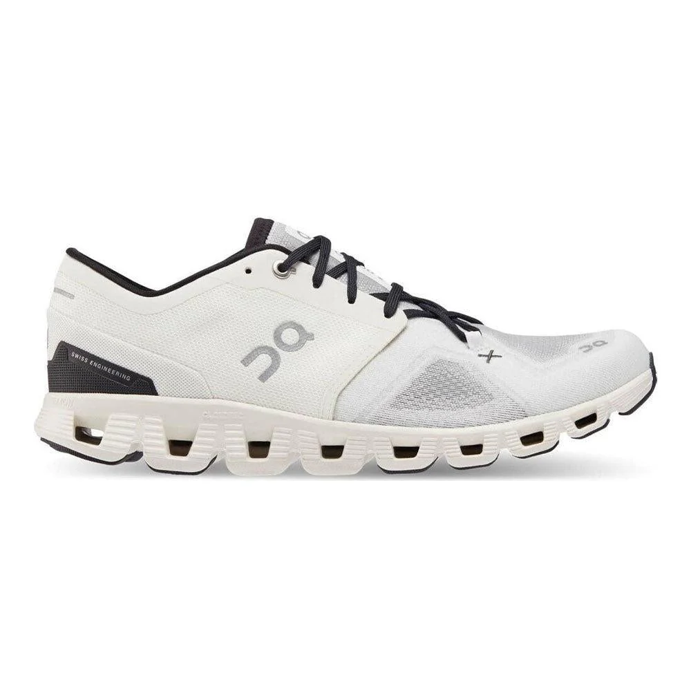 Men's On Cloud X 3, Ivory/Black, 9.5 D Medium