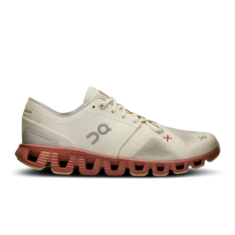 Men's On Cloud X 3, Ice/Auburn, 12 D Medium